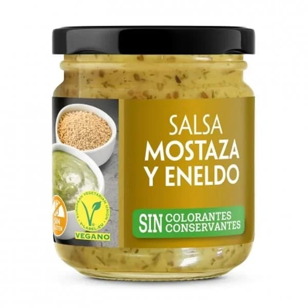Salsa de mostaza y eneldo Extra Carrefour sin gluten 200 g. - 0.2 kg - Imagen del producto en Findit
