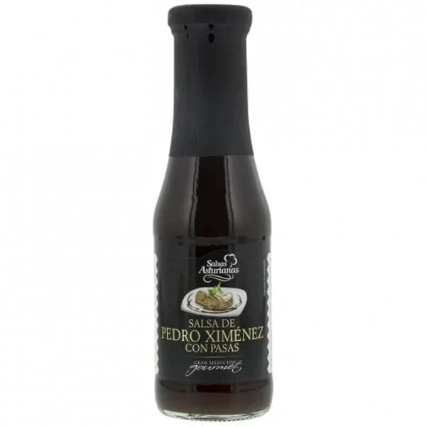 Salsa de Pedro Ximenez con pasas Salsas Asturianas sin gluten botella 330 g. - 0.33 kg - Imagen del producto en Findit