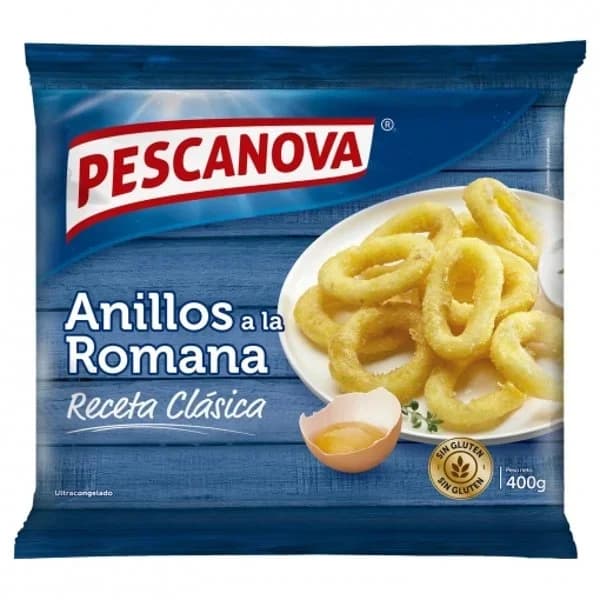 Anillas a la Romana Congeladas Sin Gluten - 0.4 kg - Imagen del producto en Findit
