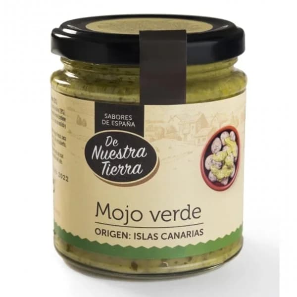 Salsa mojo verde De Nuestra Tierra tarro 200 g. - 0.2 kg - Imagen del producto en Findit