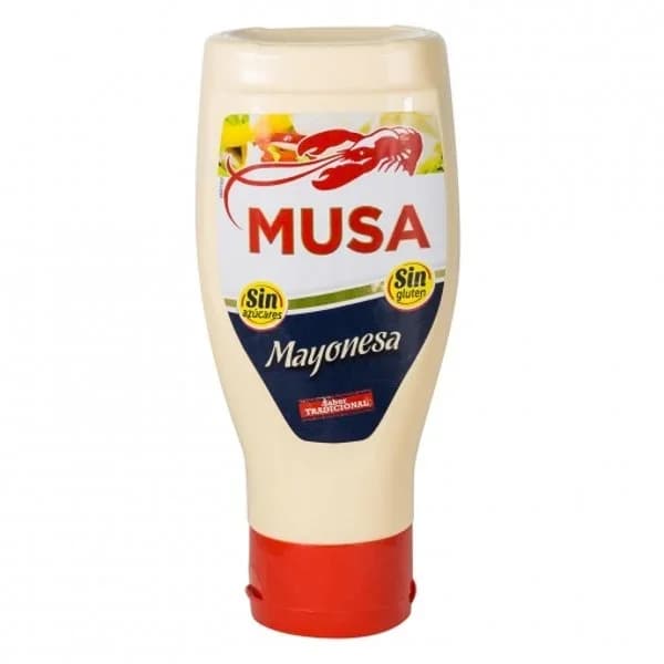 Mayonesa sin azúcar Musa sin gluten envase 430 ml. - 0.43 l - Imagen del producto en Findit