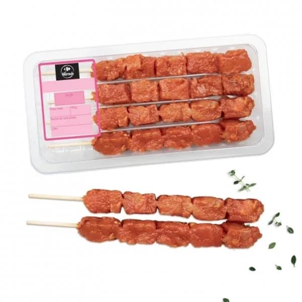 Pincho Moruno de Cerdo Adobado Carrefour El Mercado 340 g - 0.34 kg - Imagen del producto en Findit