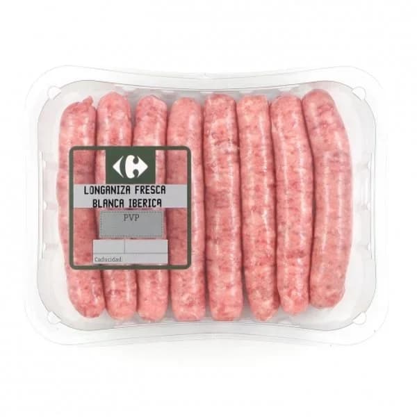 Longaniza blanca fresca de cerdo ibérico Carrefour 400 g aprox - 0.4 kg - Imagen del producto en Findit