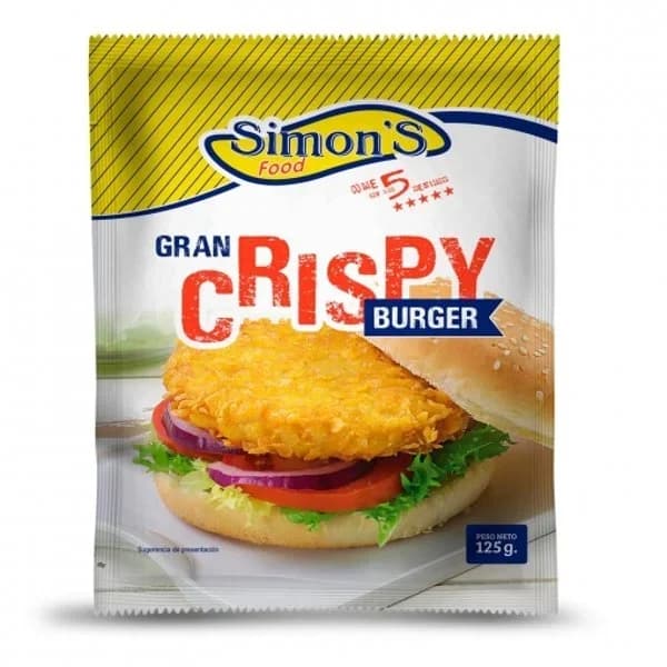 Gran Crispy Burguer Simon´s Food 125 g - 1 ud - Imagen del producto en Findit