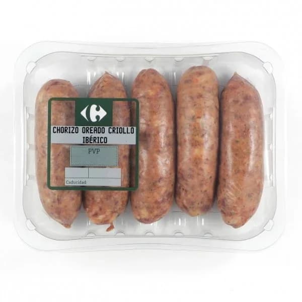 Chorizo oreado criollo ibérico Carrefour 400 g aprox - 0.4 kg - Imagen del producto en Findit