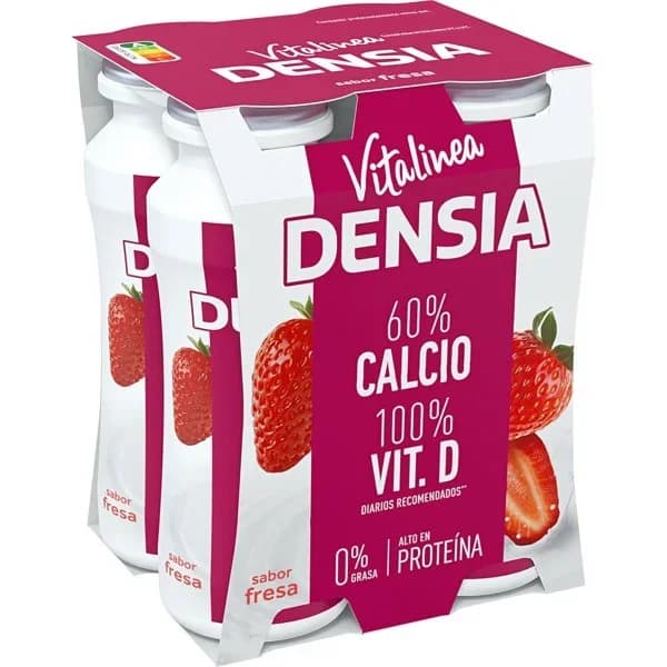 Yogur Densia Forte 0% Fresa 4UD - 0.4 kg - Imagen del producto en Findit