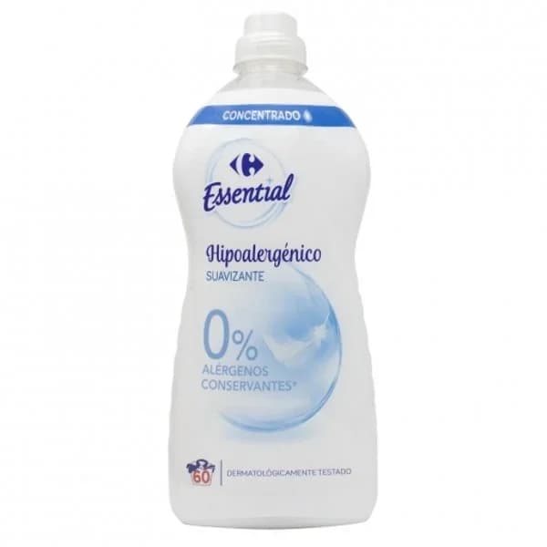 Suavizante concentrado hipoalergénico Essential Carrefour 1,5 l. - 66.25 ud - Imagen del producto en Findit
