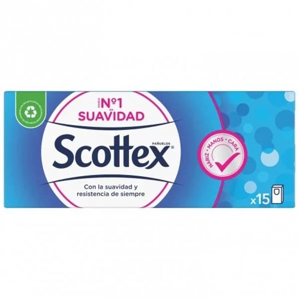 Pañuelos 3 capas Original Scottex 15 ud. - 1 ud - Imagen del producto en Findit