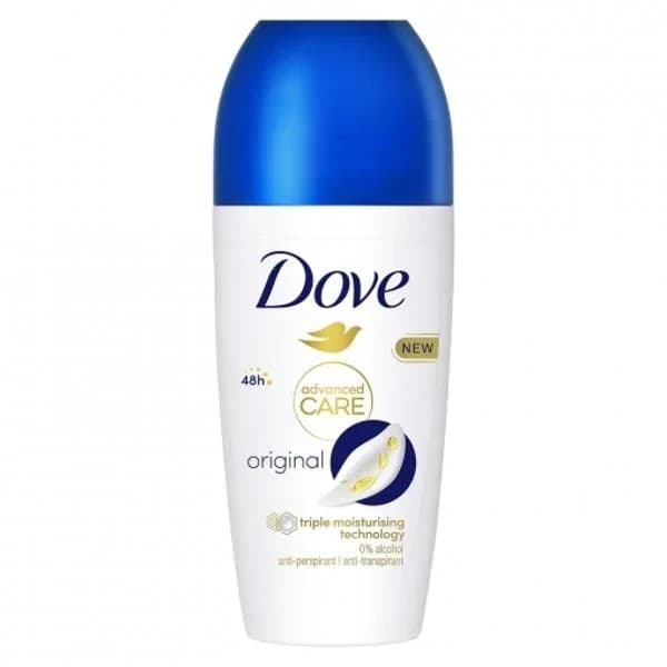 Desodorante roll-on antitranspirante original protección 48h Advanced Care Dove 50 ml. - 0.05 l - Imagen del producto en Findit