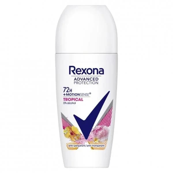Desodorante roll-on antitranspirante tropical 72h Advanced Protection Rexona 50 ml. - 0.05 l - Imagen del producto en Findit