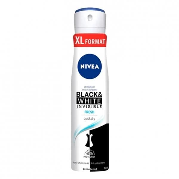 Desodorante en spray Black&White Invisible Fresh Nivea 250 ml. - 0.2 l - Imagen del producto en Findit