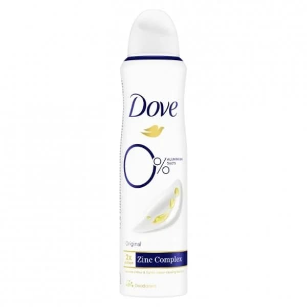 Desodorante en spray antitranspirante original protección 48h 0% Dove 150 ml. - 0.15 l - Imagen del producto en Findit