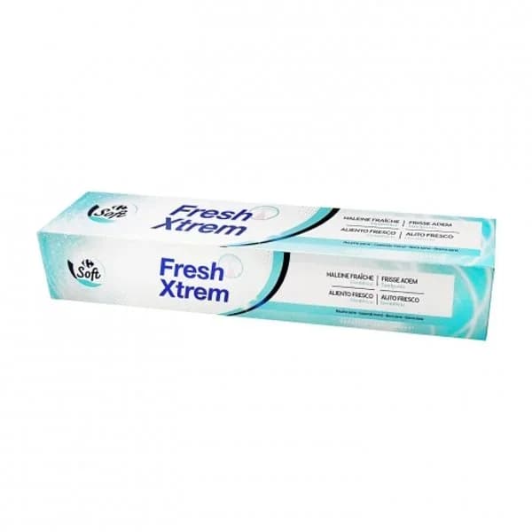 Dentífrico Fresh Xtrem Carrefour Soft 75 ml. - 0.08 l - Imagen del producto en Findit