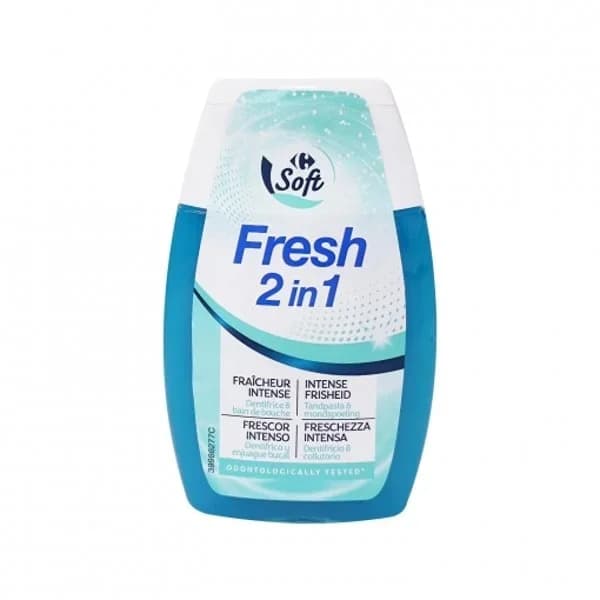 Dentífrico Fresh 2in1 Carrefour Soft 100 ml. - 0.1 l - Imagen del producto en Findit