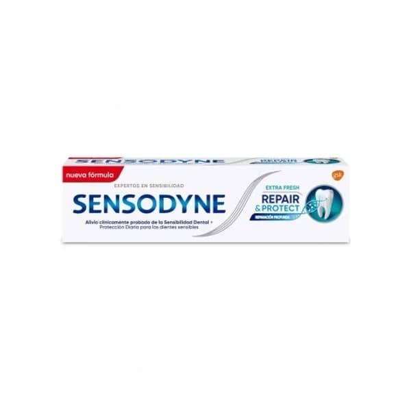 Dentífrico para dientes sensibles Repair & Protect Extra Fresh Sensodyne 75 ml. - 1 ud - Imagen del producto en Findit