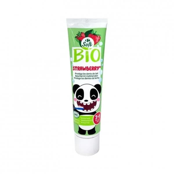 Dentífrico infantil fresa ecológico Carrefour Soft 50 ml. - 0.05 l - Imagen del producto en Findit