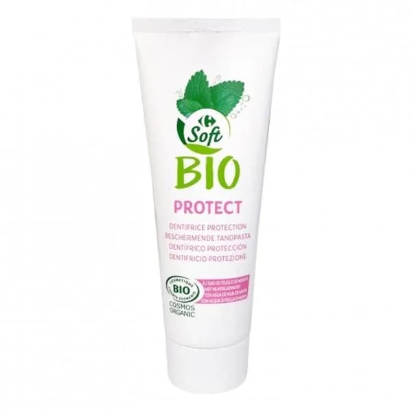 Dentífrico protección completa ecológico Carrefour Soft Bio 75 ml. - 0.08 l - Imagen del producto en Findit
