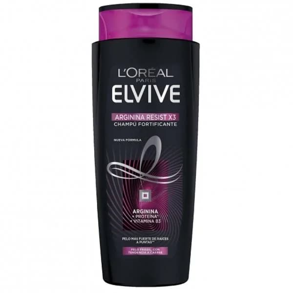 Champú fortificante arginina resist x3 para cabello frágil L'Oréal-Elvive 690 ml. - 0.7 l - Imagen del producto en Findit