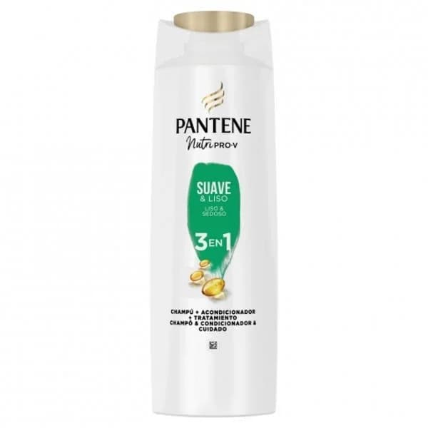 Champú, acondicionador y tratamiento 3en1 Suave & Liso Nutri Pro-V Pantene 600 ml. - 1 ud - Imagen del producto en Findit