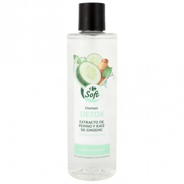 Champú detox extracto de pepino y raíz de ginseng Carrefour Soft 400 ml. - 0.4 l - Imagen del producto en Findit