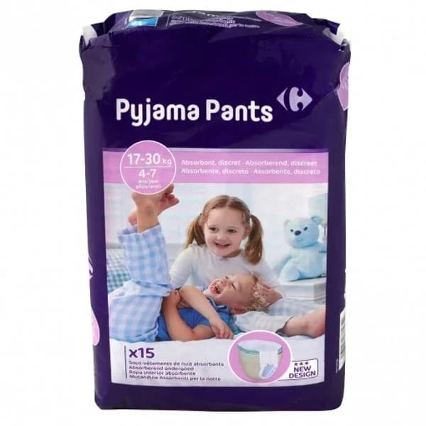 Bragapañal noche Carrefour Kids Talla 4-7 años (17-30 Kg) 15 uds - 14.93 ud - Imagen del producto en Findit