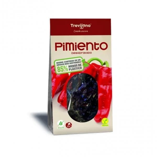 Pimiento entero deshidratado Trevijano bandeja 60 g - 0.06 kg - Imagen del producto en Findit