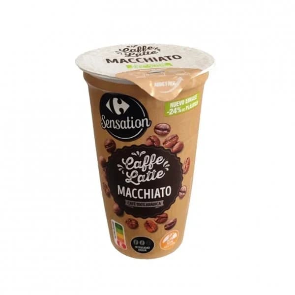 Café latte macchiatto Carrefour Sensation sin gluten 250 ml. - 0.25 l - Imagen del producto en Findit