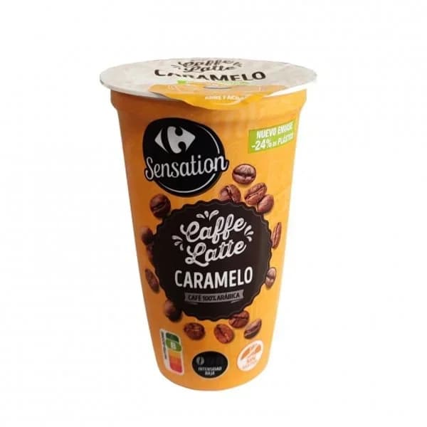 Café latte macchiato caramelo Carrefour Sensation sin gluten 250 ml. - 0.25 l - Imagen del producto en Findit