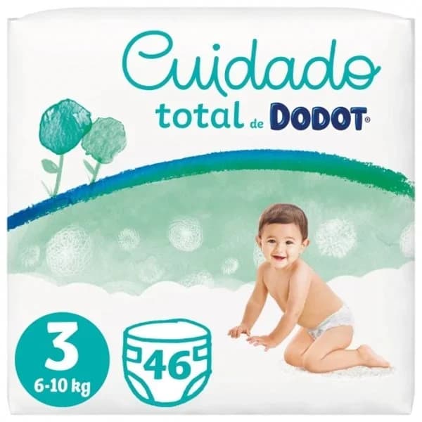 Pañales Dodot Cuidado Total T3 (6-10 kg) 46 ud. - 45.93 ud - Imagen del producto en Findit