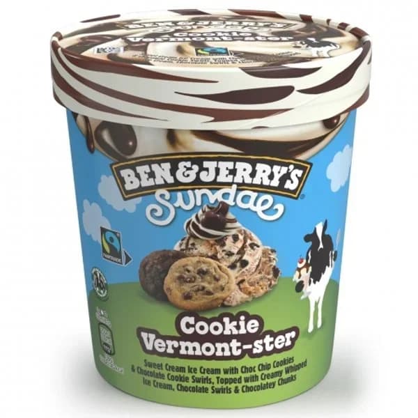 Helado de cookie vermont-ster sundae Ben & Jerry's 427 ml - 0.32 kg - Imagen del producto en Findit