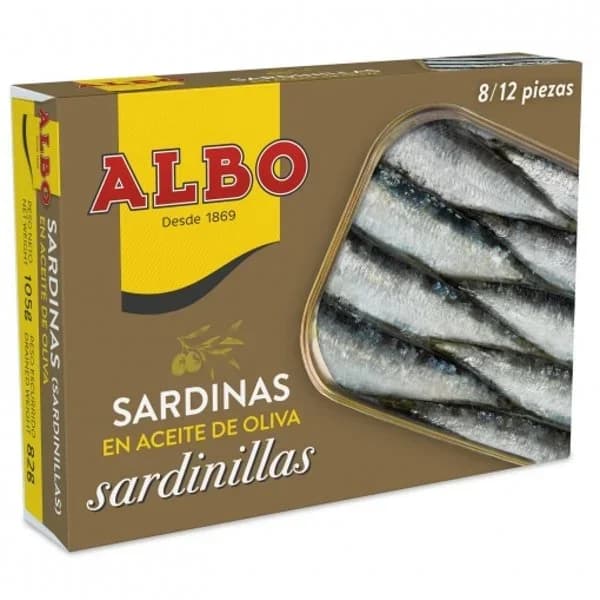 Sardinilla en aceite de oliva 82 g - 0.08 kg - Imagen del producto en Findit