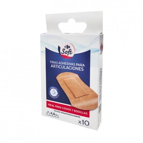 Tiras adhesivas para articulaciones ideal para codos y rodillas Carrefour 10 ud. - 10.33 ud - Imagen del producto en Findit