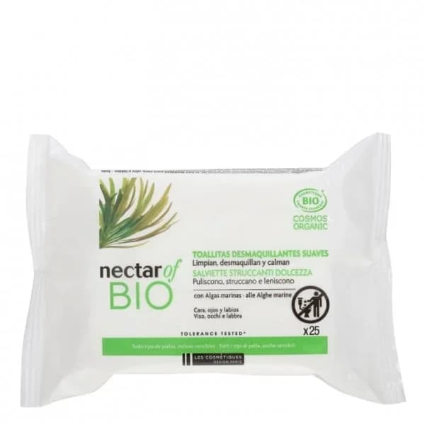Toallitas desmaquillantes suaves Nectar of Bio 25 ud. - 23.9 ud - Imagen del producto en Findit