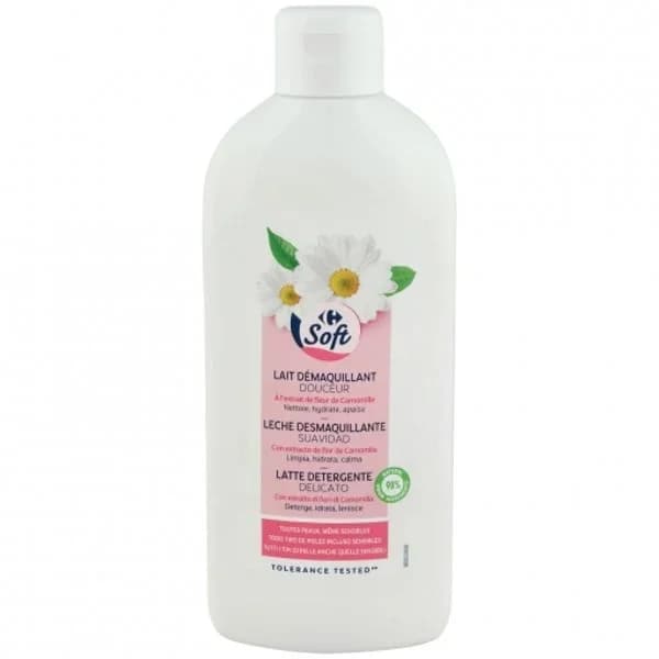 Leche desmaquillante Carrefour Soft 400 ml. - 0.4 l - Imagen del producto en Findit