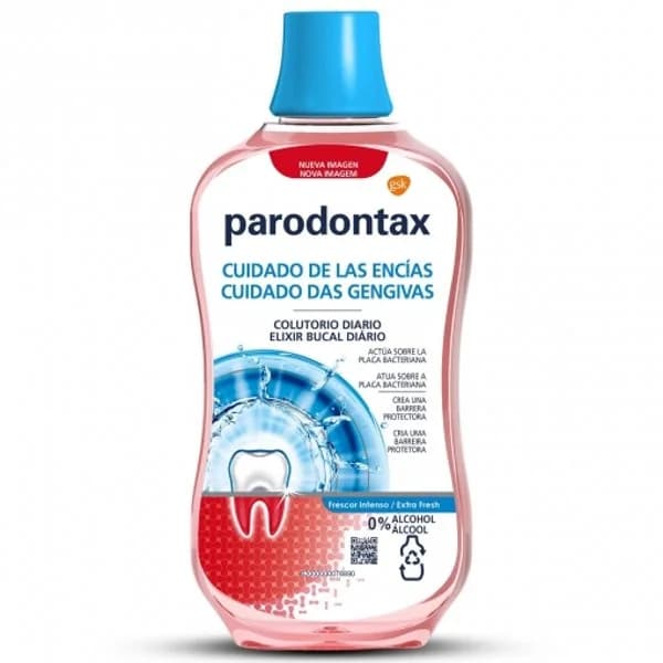 Colutorio diario cuidado de las encías frescor intenso 0% alcohol Parodontax 500 ml. - 0.5 l - Imagen del producto en Findit