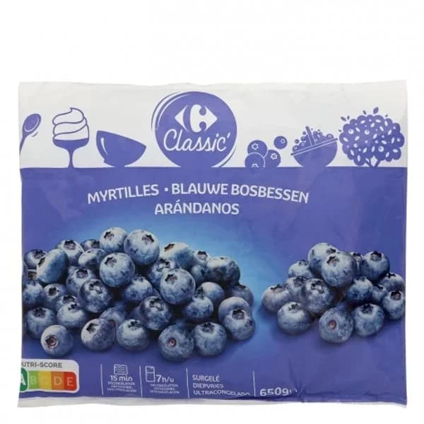 Arándanos Carrefour Classic 650 g. - 0.65 kg - Imagen del producto en Findit