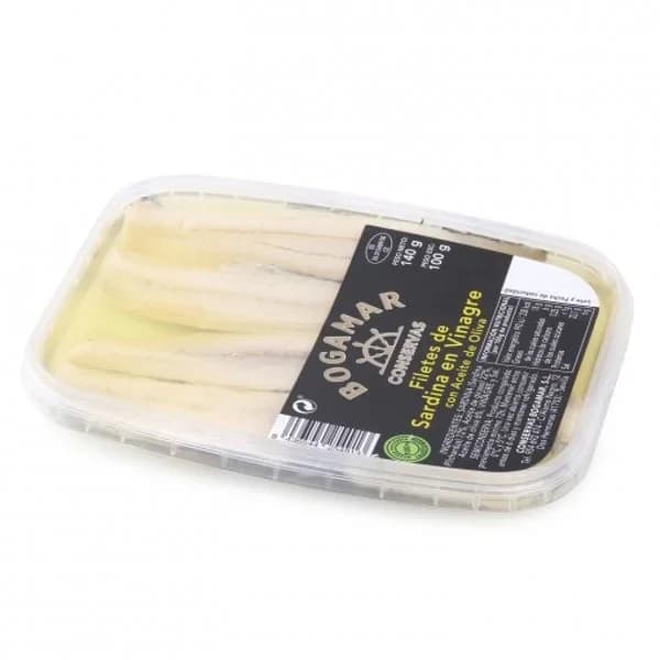 Filetes de sardina en vinagre con aceite de oliva 100 g - 0.1 kg - Imagen del producto en Findit