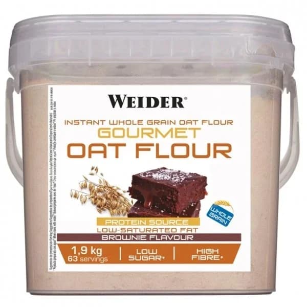Harina de avena integral instantánea sabor brownie Weider 1,9 kg. - 1.9 kg - Imagen del producto en Findit