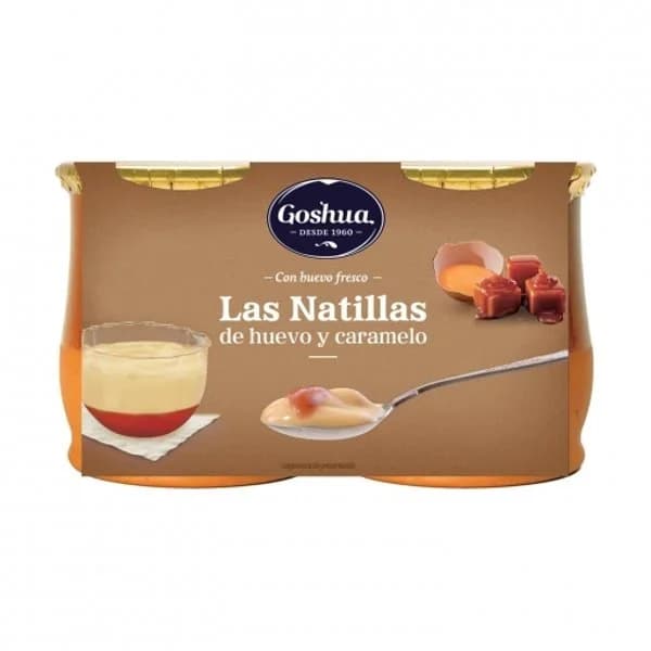 Natillas de caramelo Goshua pack de 2 unidades de 140 g. - 1 ud - Imagen del producto en Findit