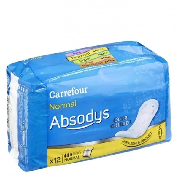 Compresas para incontinencia de orina normal Soft Carrefour 12 ud. - 12.05 ud - Imagen del producto en Findit