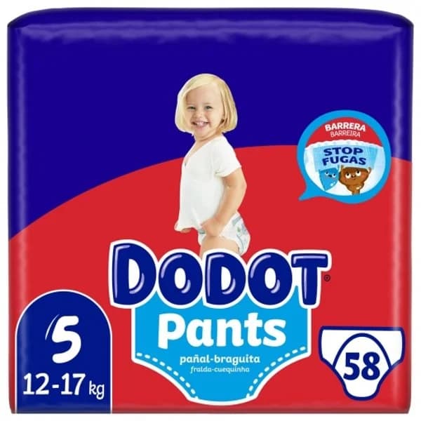 Pants Dodot T5 (12-17 kg) 58 ud. - 58.21 ud - Imagen del producto en Findit
