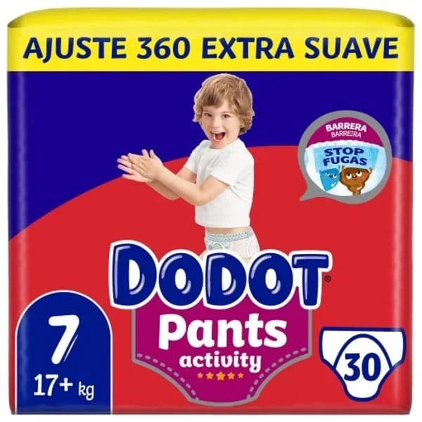 Pants Dodot Activity T7 (17+ kg) 29 ud. - 28.89 ud - Imagen del producto en Findit