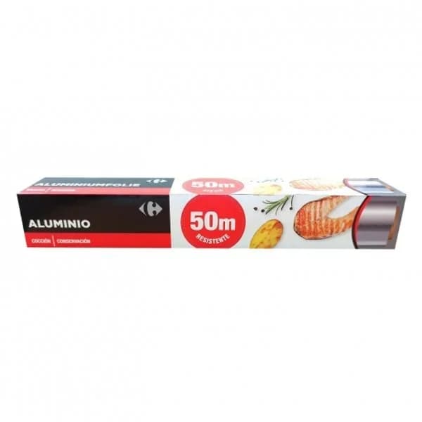 Papel aluminio Carrefour 50 metros - 50.71 m - Imagen del producto en Findit
