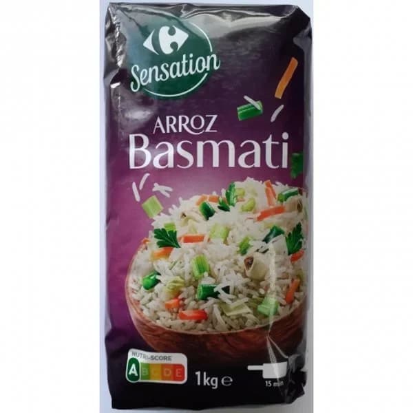 Arroz basmati Sensation Carrefour 1 kg. - 1 kg - Imagen del producto en Findit