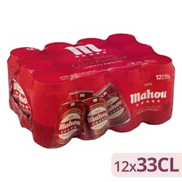 Cerveza Rubia 5 Estrellas Lata 330ML - 0.5 l - Imagen del producto en Findit