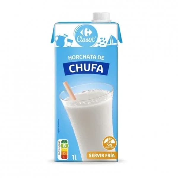 Horchata de chufa Carrefour sin gluten brik 1 l. - 1 l - Imagen del producto en Findit