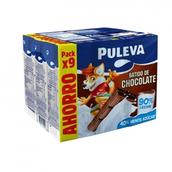 Batido de chocolate Puleva sin gluten pack de 9 brik de 200 ml. - 1.8 l - Imagen del producto en Findit