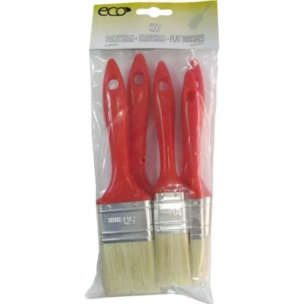 Pack con 5 pinceles de mango de plástico y cerdas naturales - 1 ud - Imagen del producto en Findit