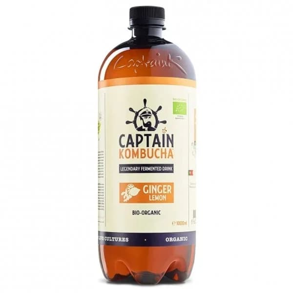 Captain Kombucha The Gutsy Ginger & Lemon ecológico botella 1 l. - 1 l - Imagen del producto en Findit
