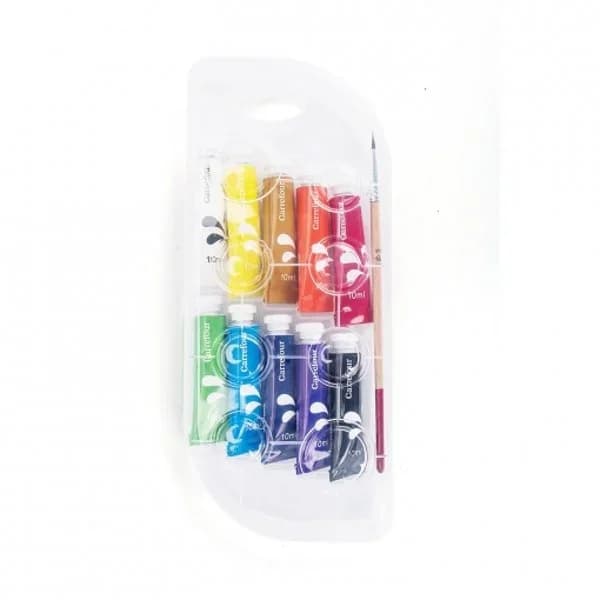 10 Tubos Témpera 10ml Carrefour - 9.97 ud - Imagen del producto en Findit